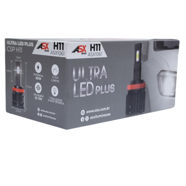 ULTRA LED PLUS CSP H11-80W-12.000 LUMENS-BIVOLT-ASX