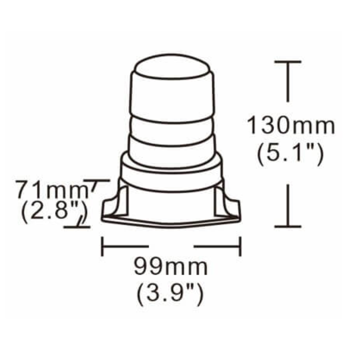 Giroflex Para Empilhadeira - Ambar - 10-110v - YL - Imagem 2