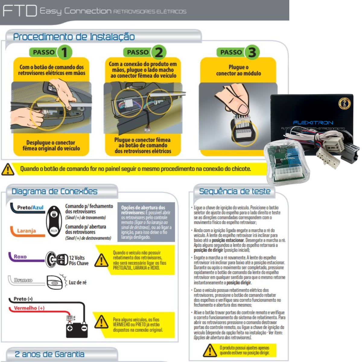 Modulo de Rebatimento e Tilt-Down - FTD GM-S1 1.0 - Imagem 3