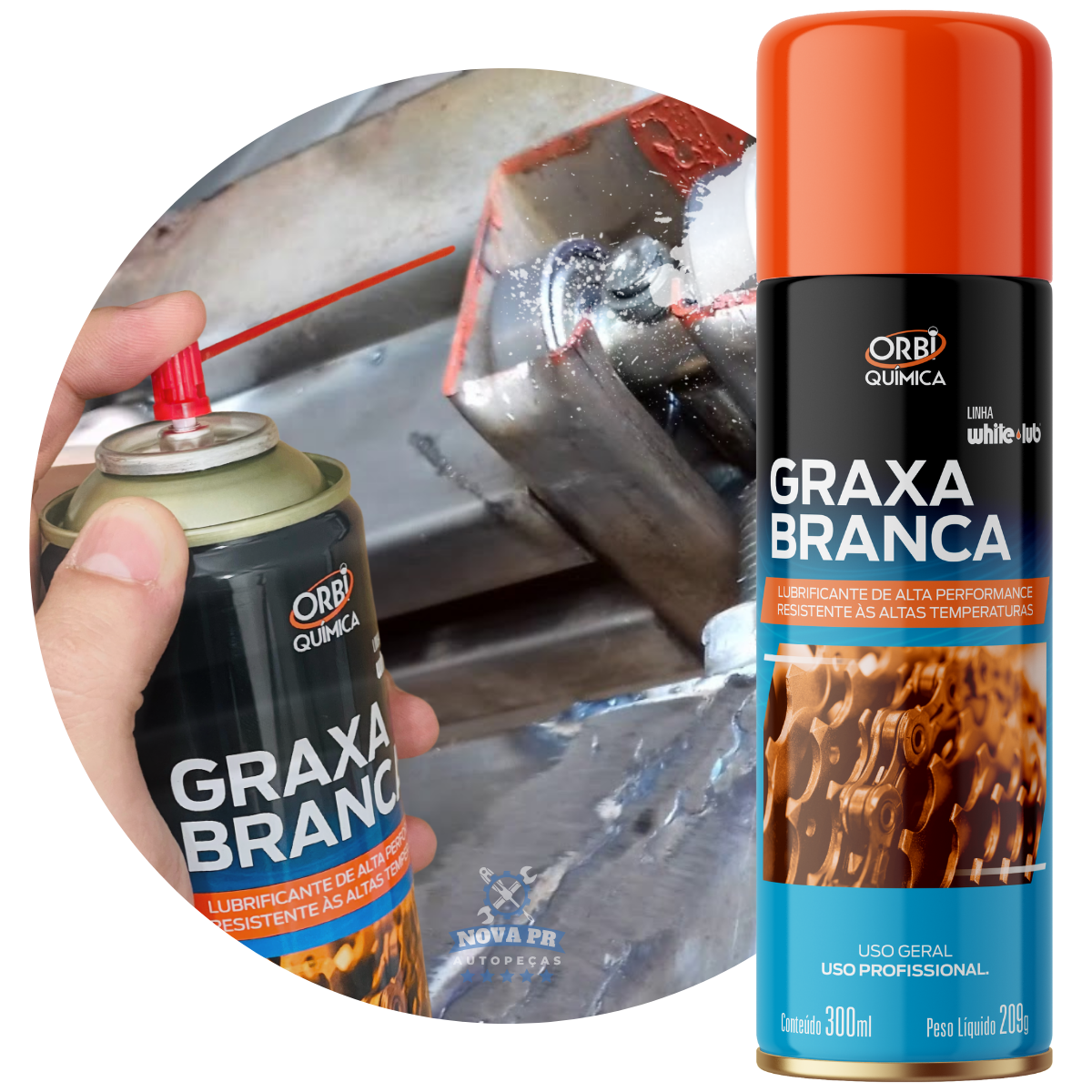 Orbigrax Graxa Branca 300ml/209g - Imagem 4
