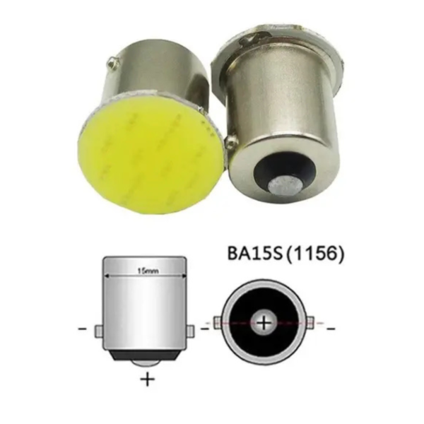 Lampada led 1 polo 22 smd 1206 branco 12V (2 Unidades)