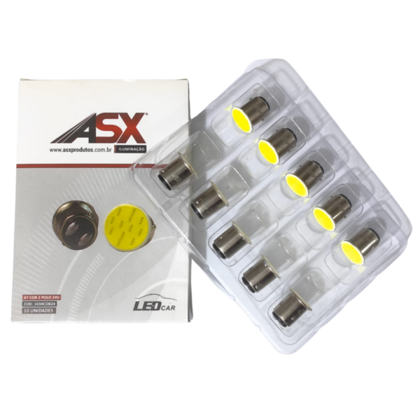 Lâmpada 67 Cob 2 Polos 24V - Branca - ASX