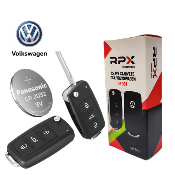 Chave Canivete Oca VW G6 3BT - RPX