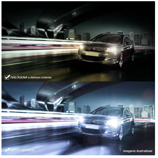 Lampada Super Brancar 8500K - Par Techone - H1 - Imagem 6