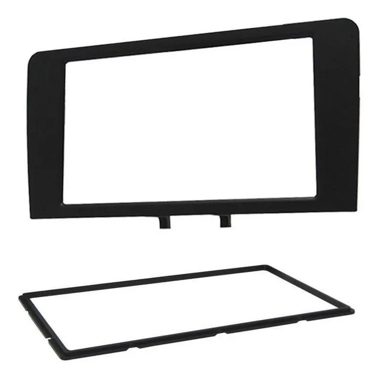 Moldura 2 Din Audi A3 Sportback 03/08 Preta - Acabamento UV - Imagem 2