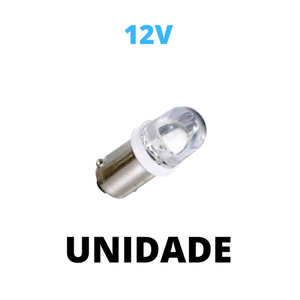 Lâmpada Led Ba9s 1 SMD branco 12V