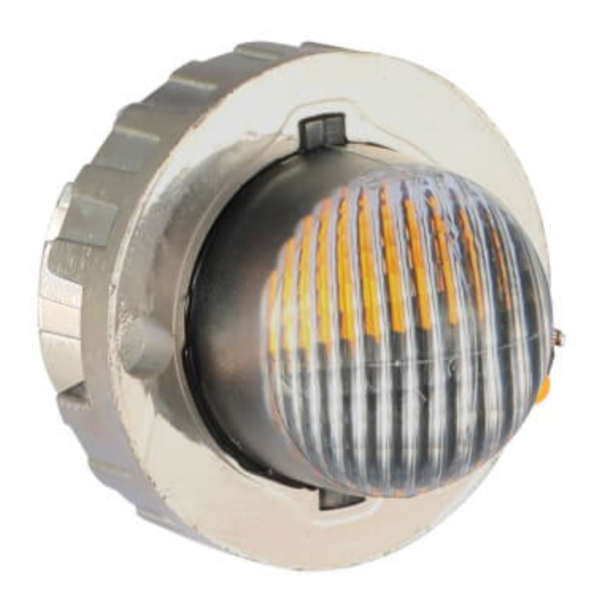 Mini Strobo Tipo Pingo Com Moldura 12-24v - Ambar - YL