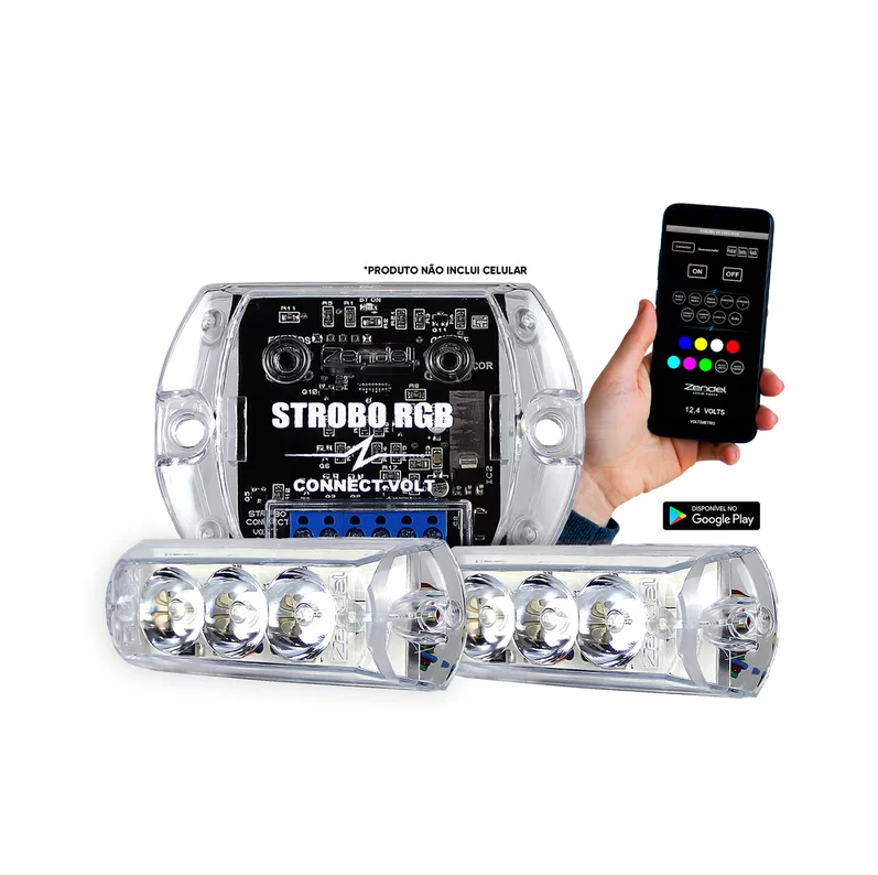 KIT STROBO RGB CONNECT-VOLT BLUETOOTH - ZENDEL
