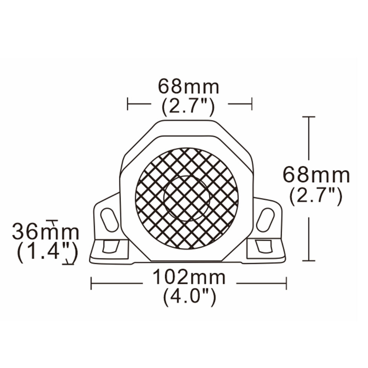 Sirene de Ré 12-24v - 92-107db (Com Fuçao Silenciosa) - YL - Imagem 3