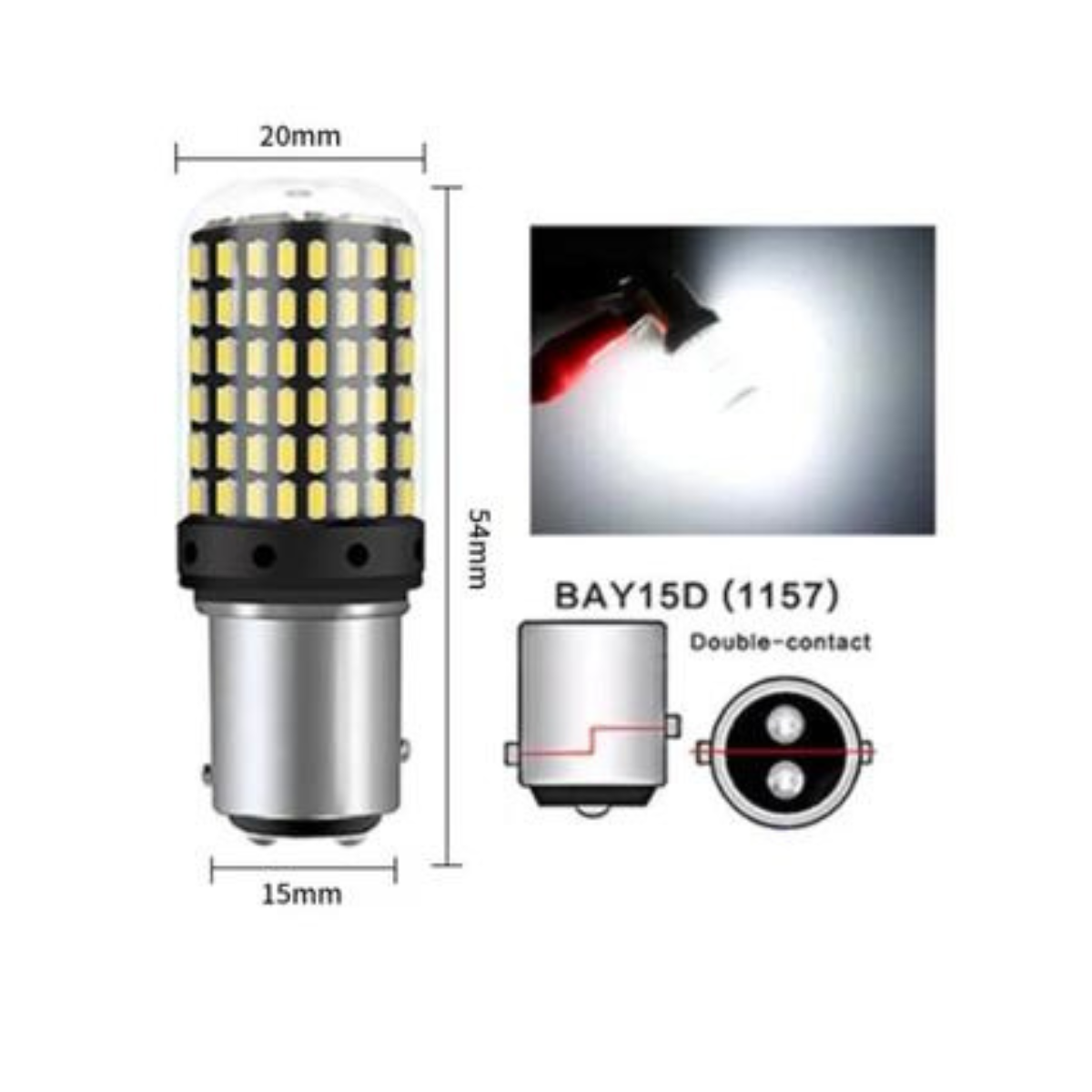Lampada 1034 144 Led Smd 2 Polos Cambus - Bivolt - ASX - Imagem 3