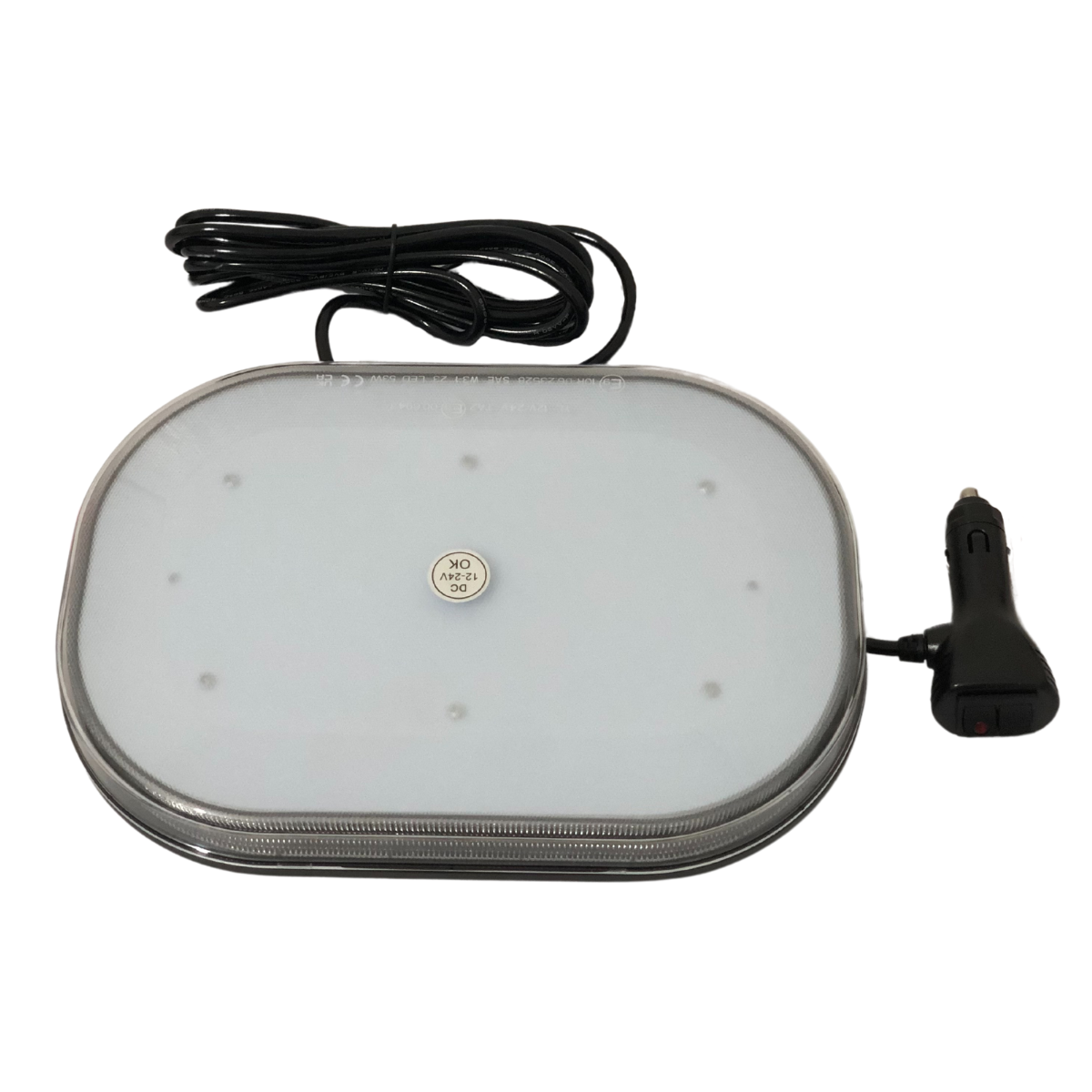 Mini Giroflex Lente Cristal - 12-24v - Ambar - YL - Imagem 2