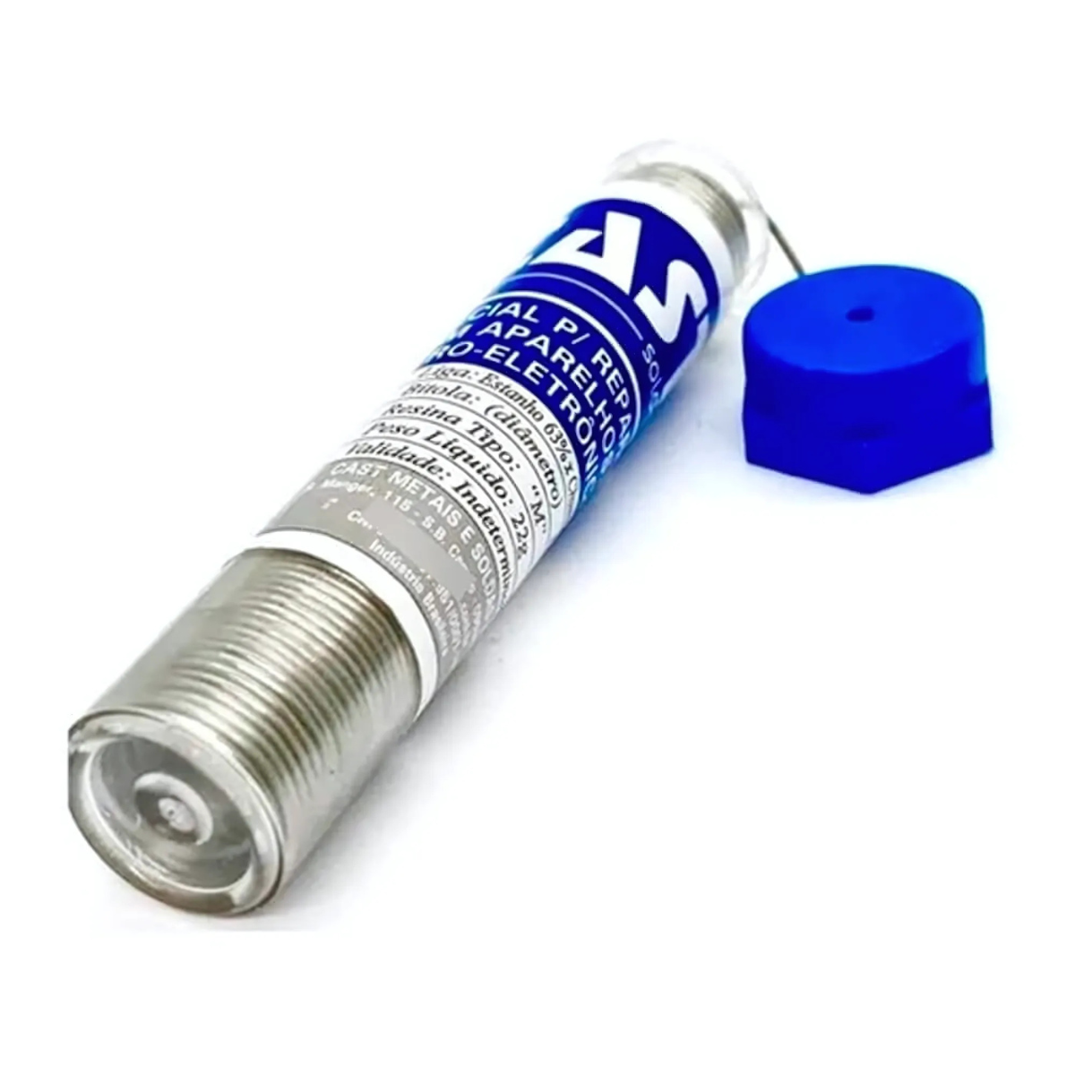 Solda Cast 63X37 Em Tubete 1,0MM 22G - Imagem 2