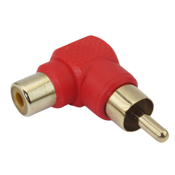 Adaptador RCA 90: Ponta Gold Vermelho
