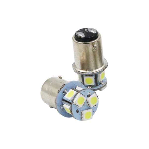 Lâmpada Led 2 Polos 8 smd 5050 branco 12V (2 Unidades)