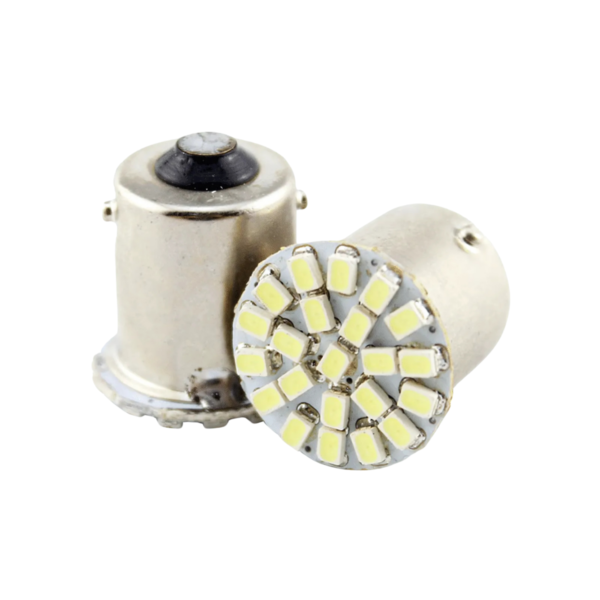 Lampada led 1 polo 22 smd 1206 branco 12V