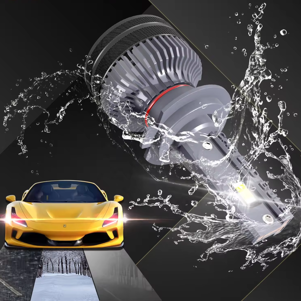 Kit Super Led HB3 - 12-24v 90w - 10.000 Lumens 6000k - RSY - Imagem 3