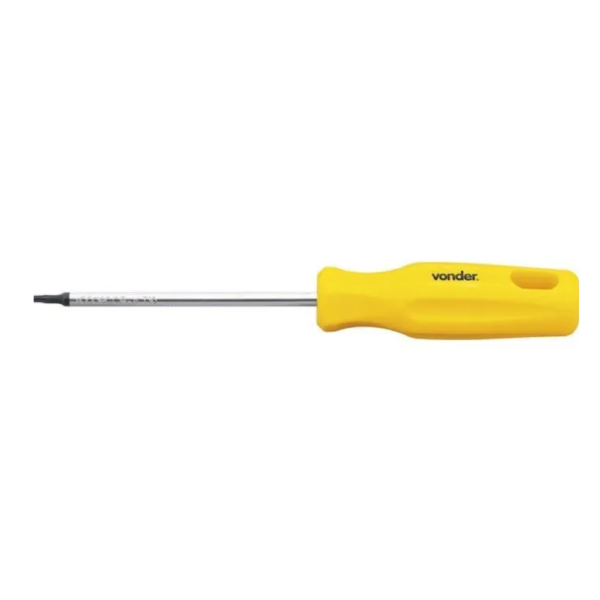 Chave Hexalobular T10 Reta Com Cabo Vonder