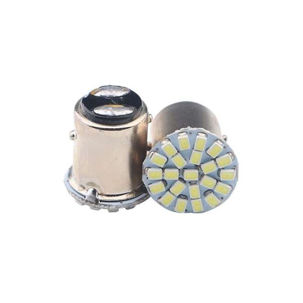 Lâmpada LED 2 Polos 22 smd 1206 branco 12V
