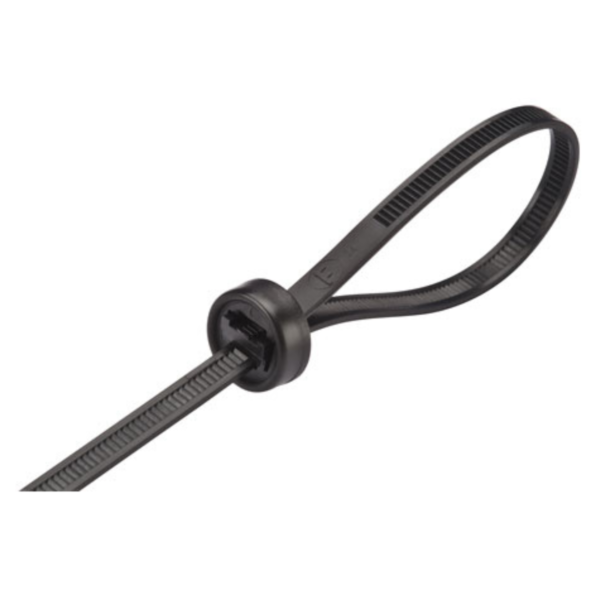 ABRAÇADEIRA CHASSIS UV PRETA 300X6mm - 50 pcs - FRONTEC