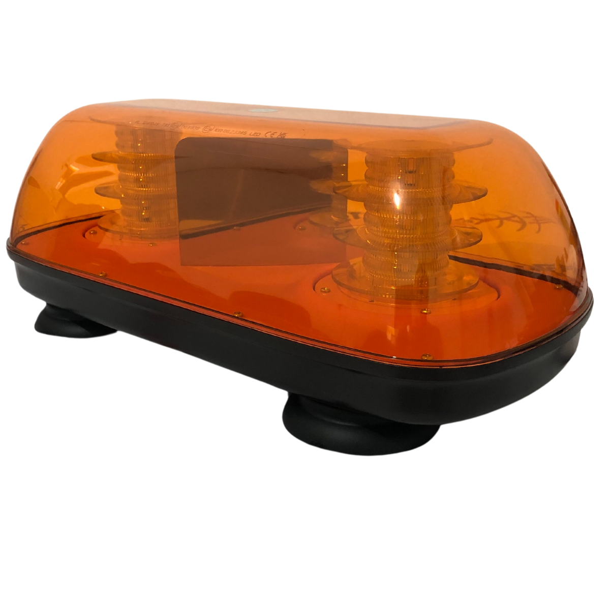 Mini Giroflex 360° - 72 leds - 12-24v - Ambar (Lente Ambar) - YL - Imagem 3