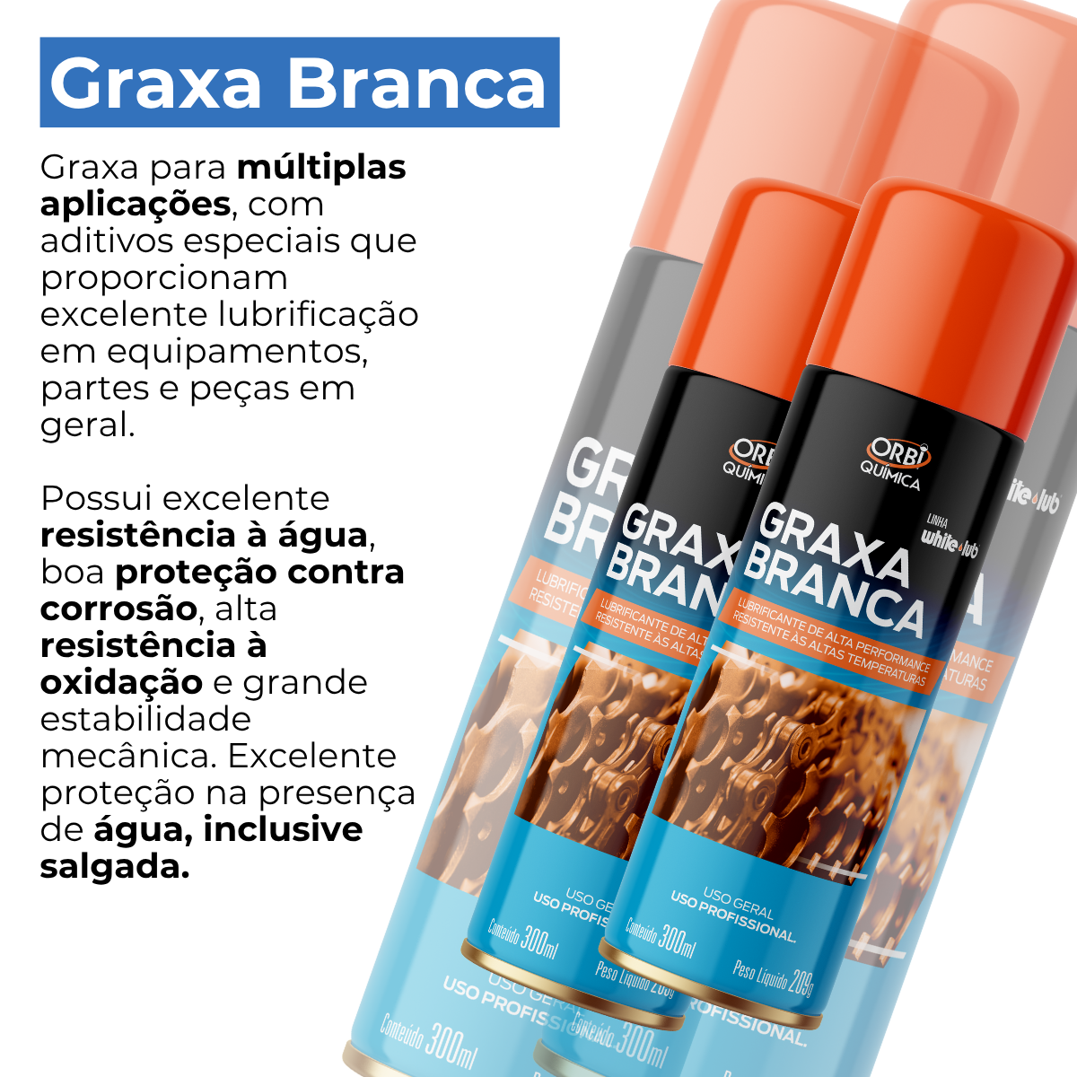 Orbigrax Graxa Branca 300ml/209g - Imagem 2