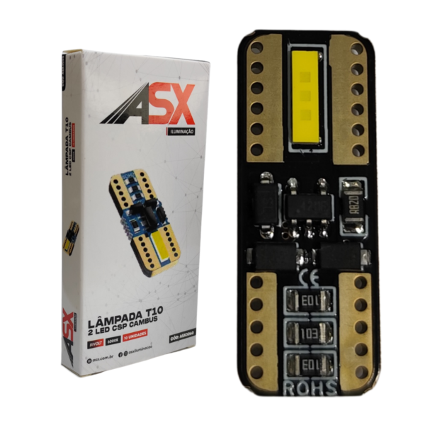 LAMPADA T10 2 LED SMD CAMBUS - 6000K - BIVOLT - ASX