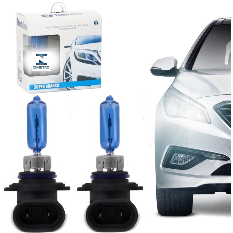 Lampada Super Brancar 8500K - Par Techone - HB3 / 9005