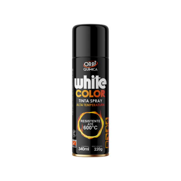 Orbispray - Tinta Alta Temperatura - Preto - 340ml/220g - Orbi
