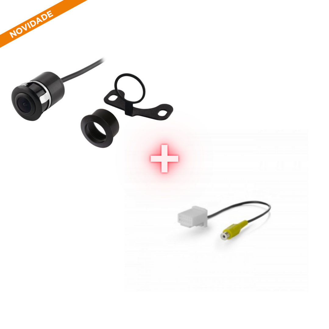 CAMERA DE RE UNIVERSAL 2X1 COM LINHAS AUXILIARES DINAMICAS KX3 - Imagem 3