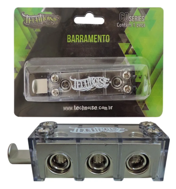 Barramento 3 Entradas 1 Saída Technoise Para Organizar Cabo