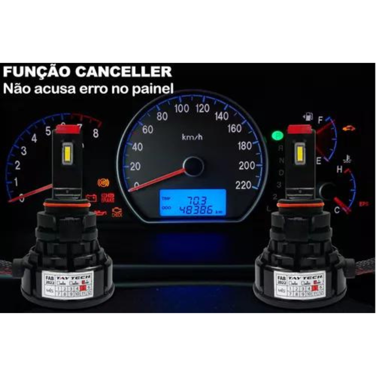 Lâmpada Led De Carro Smart Z1 - H3 9000 Lumens - Imagem 5