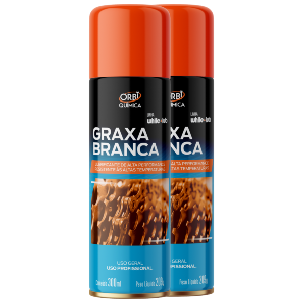 2 Orbigrax Graxa Branca 300ml/209g