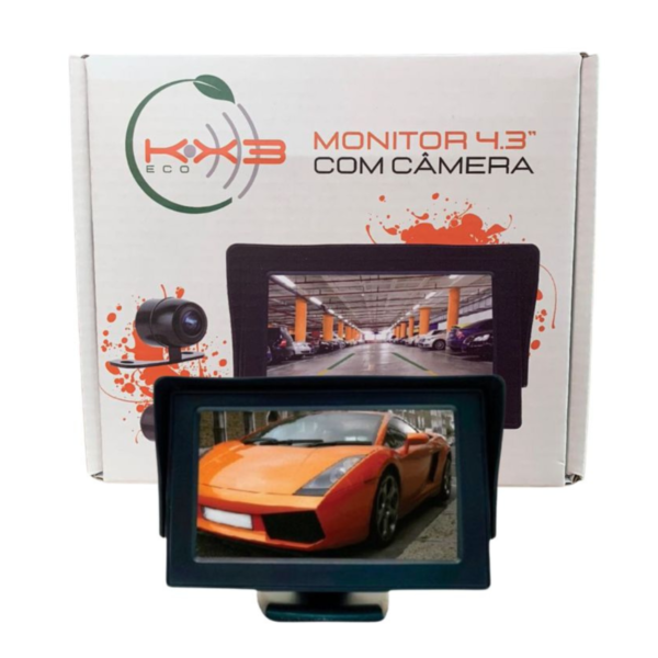 CAMERA DE ESTACIONAMENTO COM MONITOR 4.3" KX3 ECO