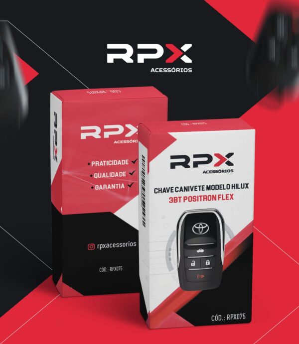 Chave Canivete Modelo Hilux 3BT Positron Flex - RPX