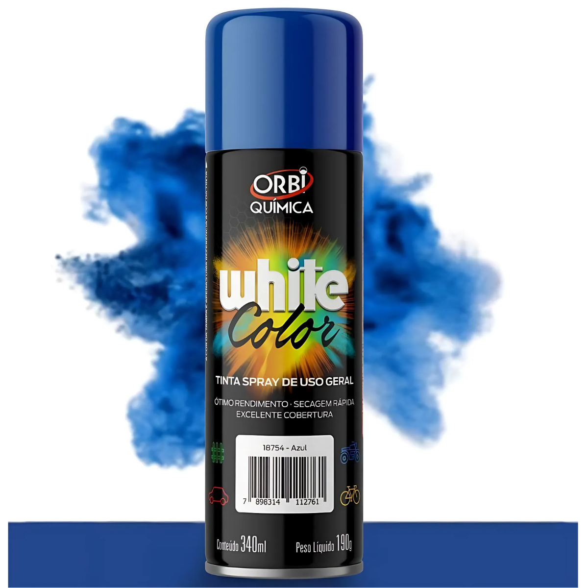 ORBISPRAY TINTA SPRAY AZUL 340ML/190G - Imagem 3