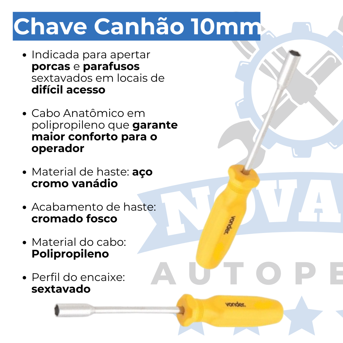 Ch Canhao 10MM Crv Vonder - Imagem 2