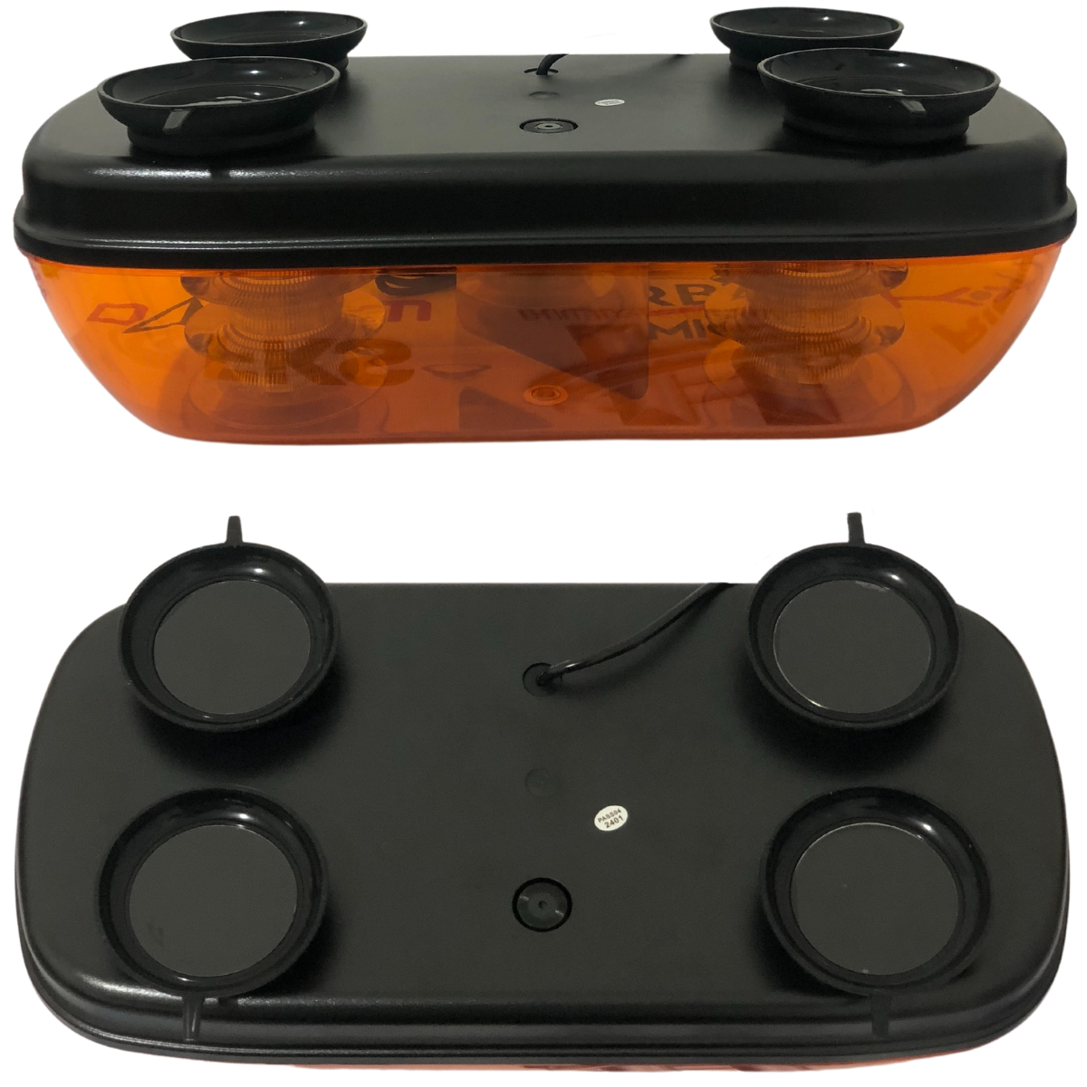 Mini Giroflex 360° - 72 leds - 12-24v - Ambar (Lente Ambar) - YL - Imagem 6