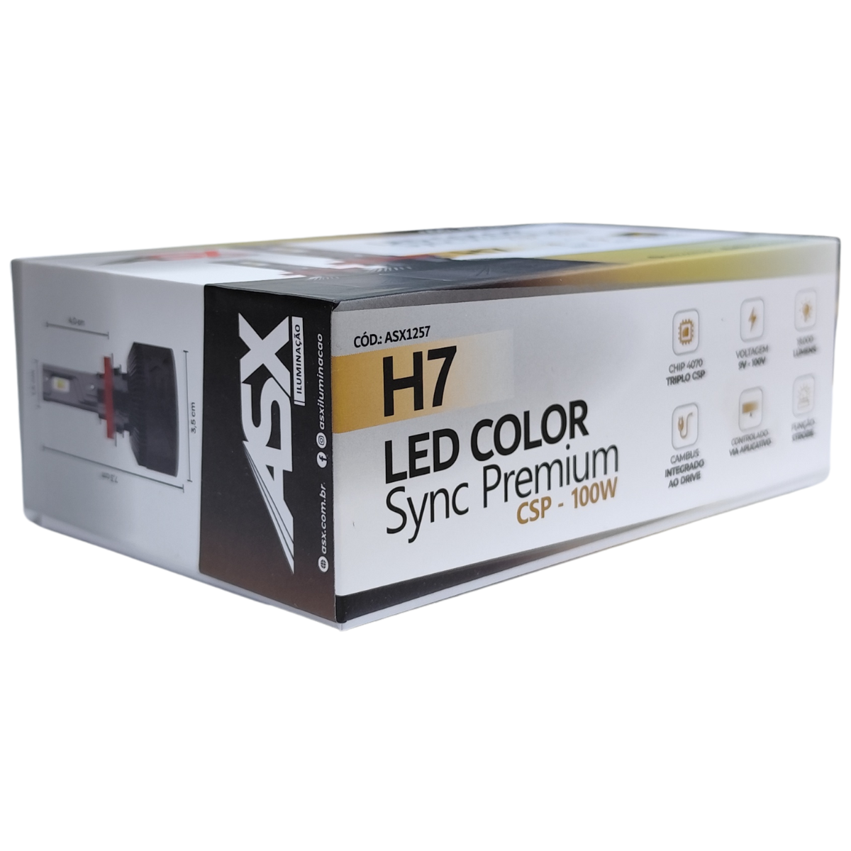 LED COLOR SYNC PREMIUM H7-CSP-100W-ASX - Imagem 2