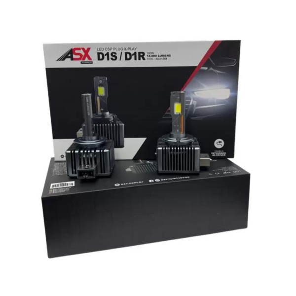 D1S/D1R LED CSP PLUG & PLAY - 100W - 14.000 LUMENS - BIVOLT - ASX