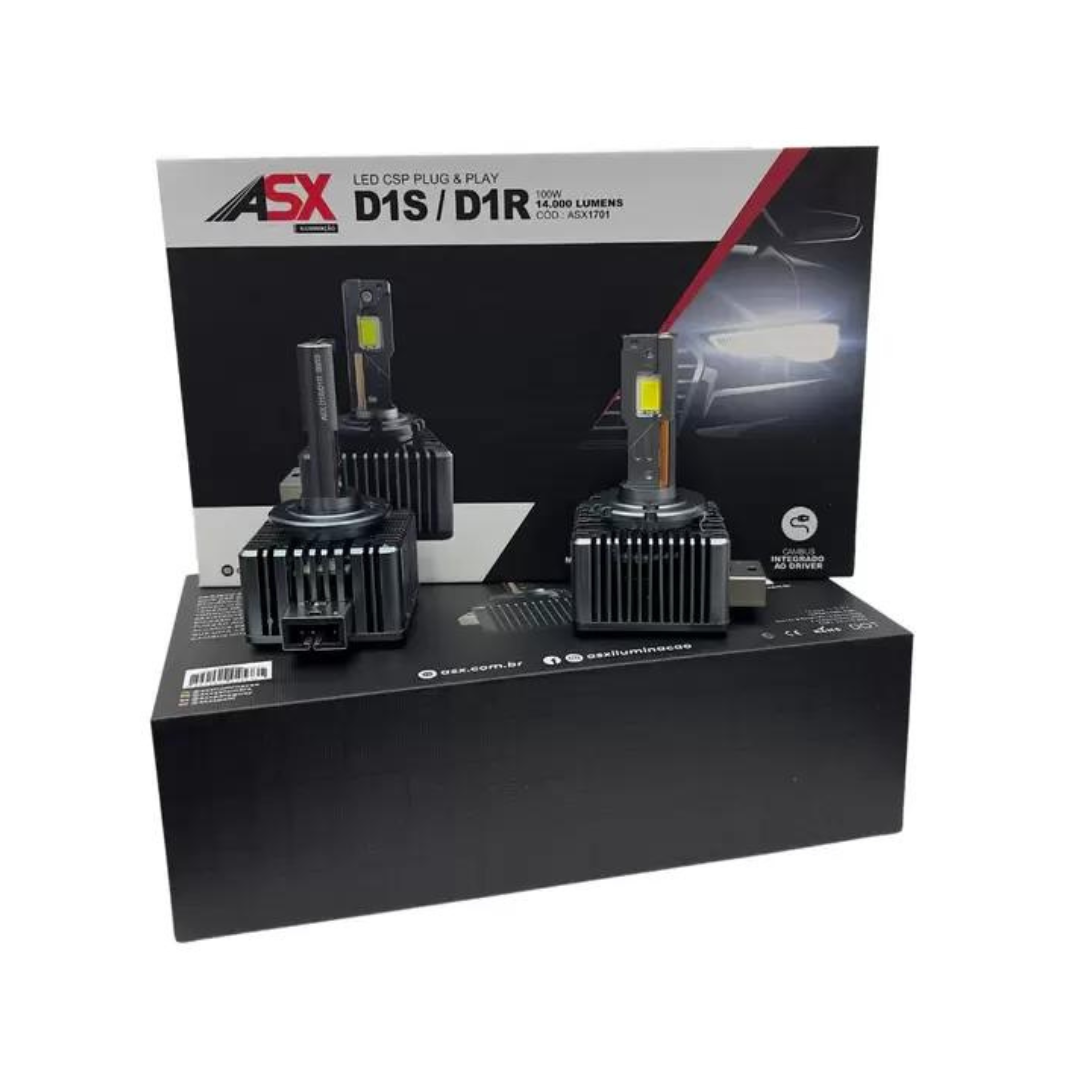 D1S/D1R LED CSP PLUG & PLAY - 100W - 14.000 LUMENS - BIVOLT - ASX