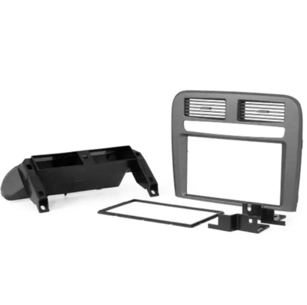 Moldura 2 Din Fiat Punto 08 A 12 Prata Acabamento UV