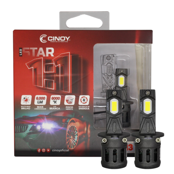 LAMPADA LED STAR 1:1 H3 - CINOY