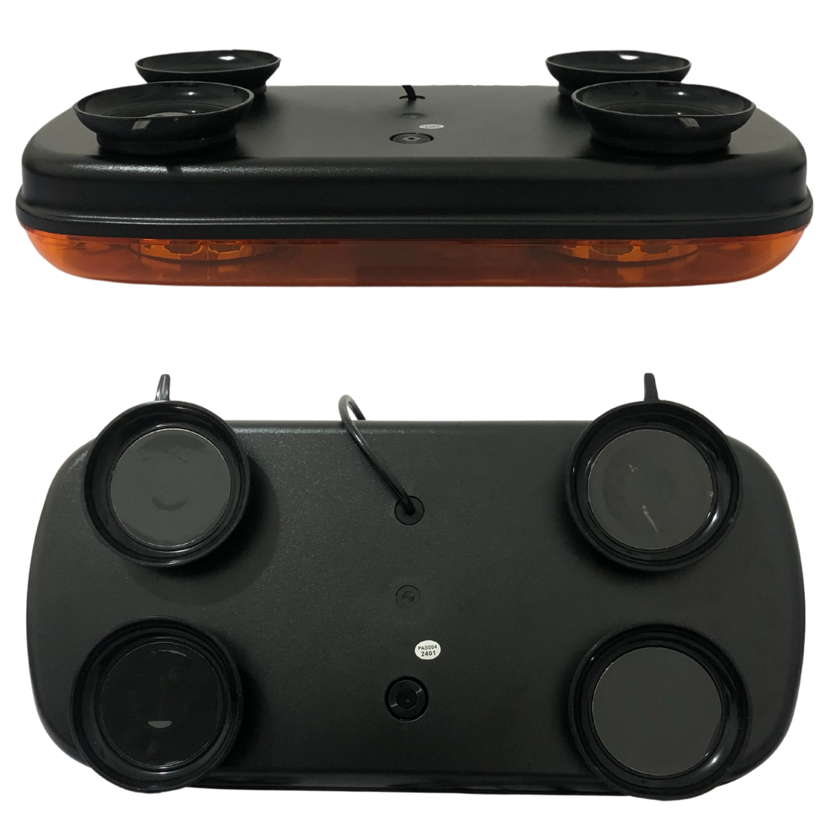 Mini Giroflex 360° - 24 leds - 12-24v - Ambar (Lente Ambar) - YL - Imagem 5