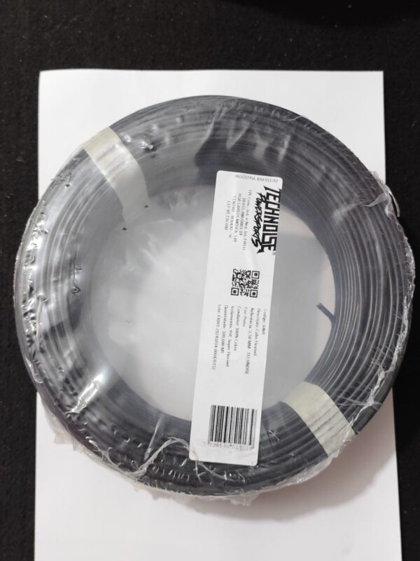 CABO FLEXIVEL - TECHNOISE - 2,50 MM x 100M - PRETO