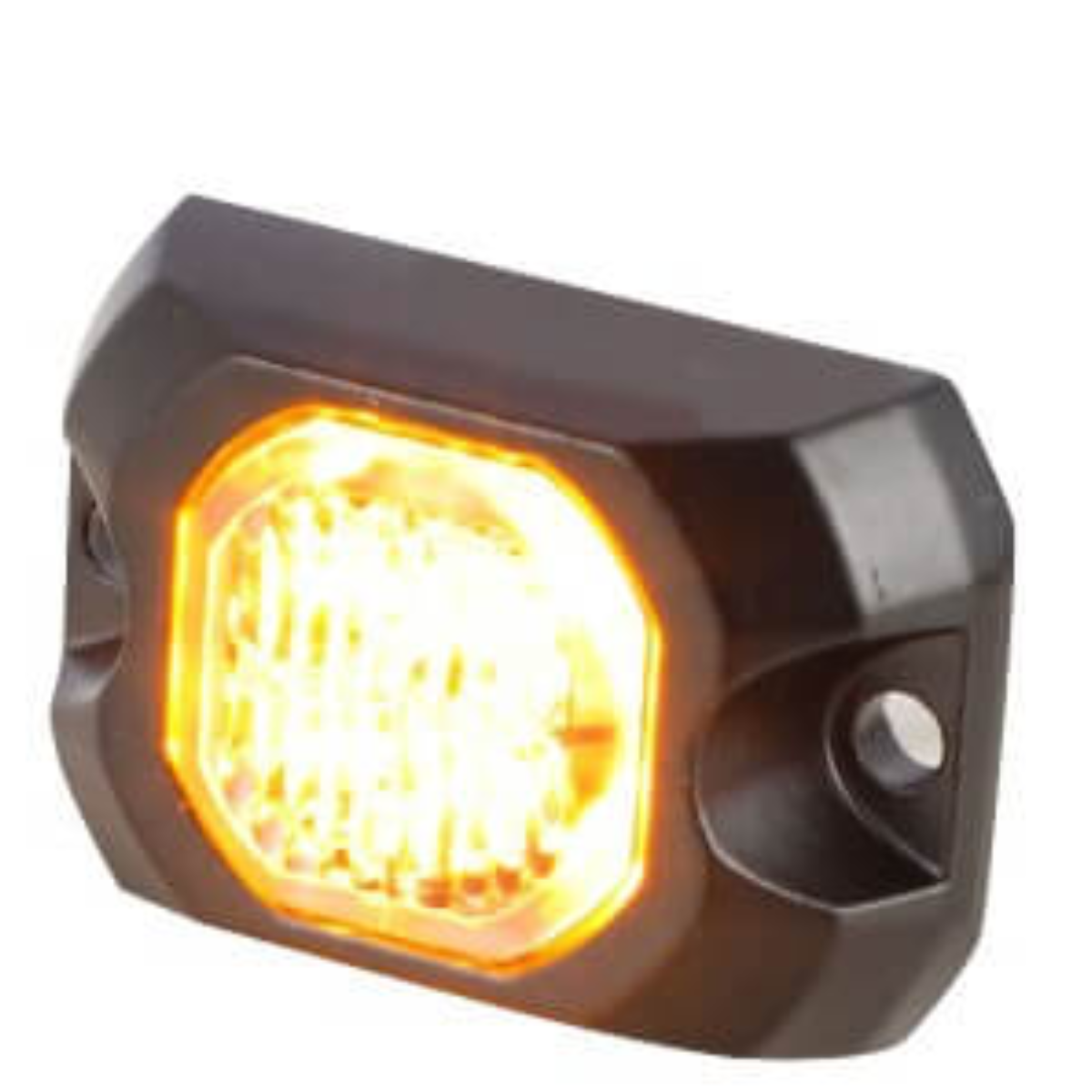 Mini Strobo Slim Redondo 5 cm - 12-24v - Ambar - YL - Imagem 4