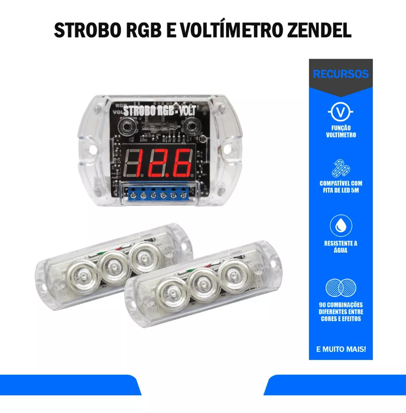KIT STROBO RGB-VOLT - ZENDEL - Imagem 2