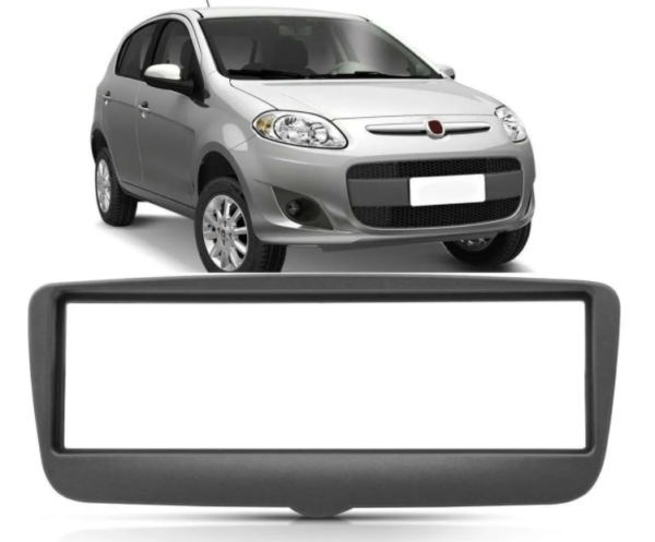 Moldura 1 Din Radio Original Padrão Fiat - Grafite Fiamon