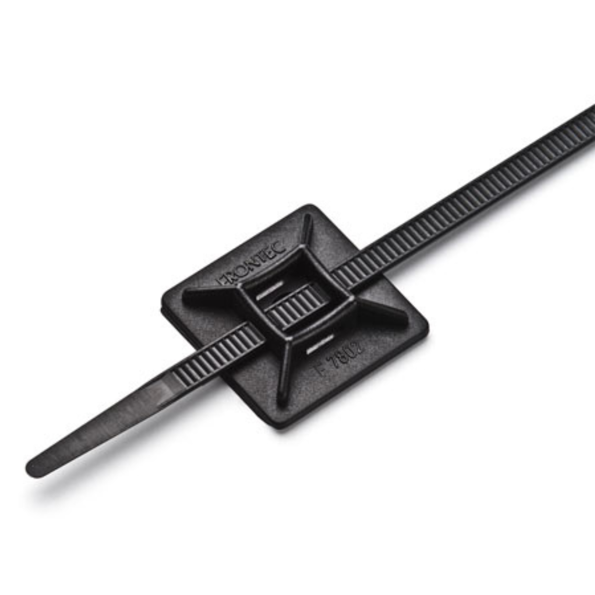 FIXADOR AUTO-ADESIVO DUPLA FACE PRETO 28X28X6MM - 50 pcs - FRONTEC - Imagem 2