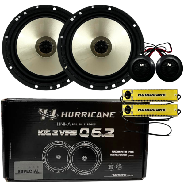 Alto Falante 2 Vias 6" Platino Q6.2 - Hurricane