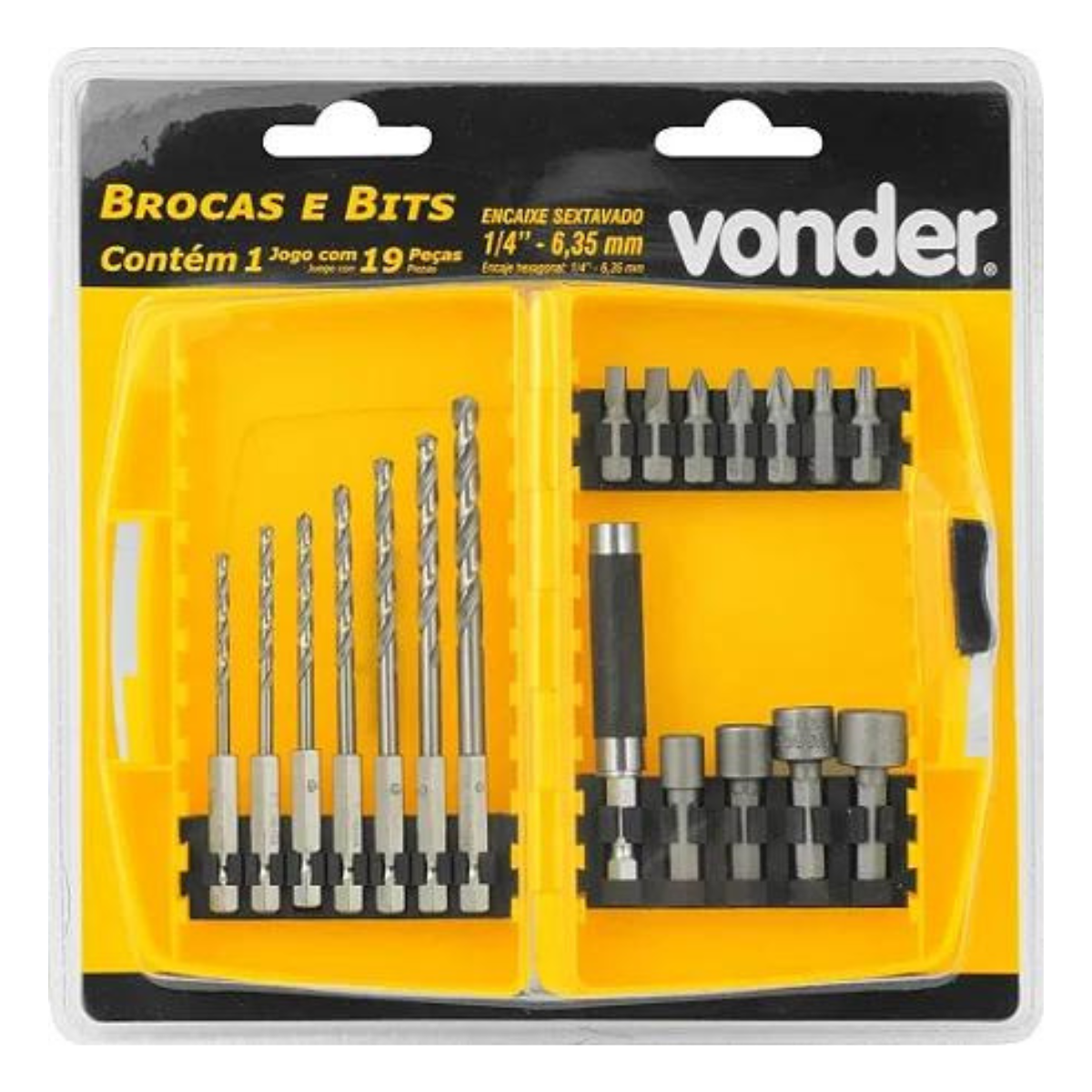 Brocas/Bits JG Combinado 14 Peças Vonder - Imagem 2